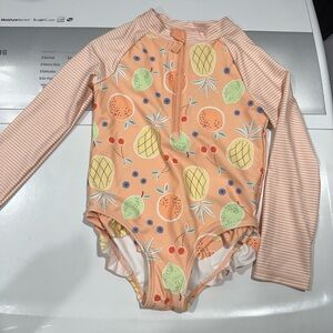 Carter's Orange and Yellow Rashguard Swimwear